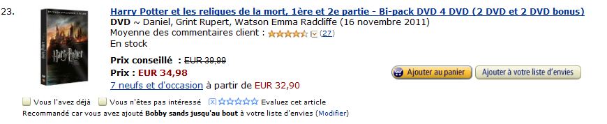 recommandation amazon wtf